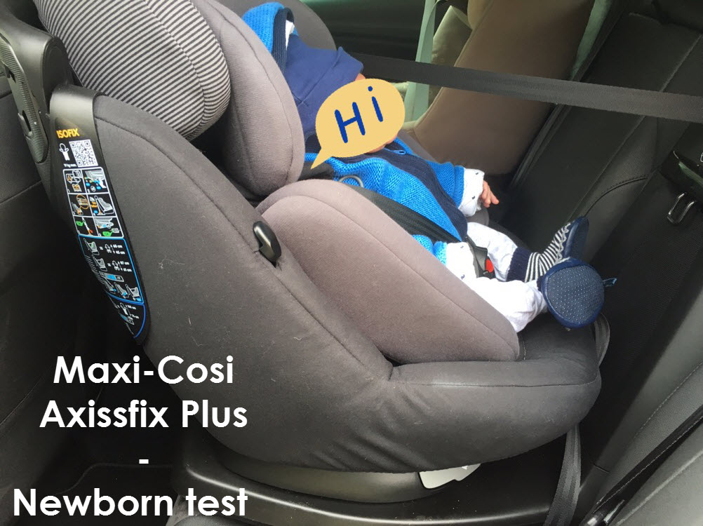 veiligheid ondeugd Schouderophalend Maxi-Cosi Axissfix Plus - Newborn test﻿ - Tips voor Papa's